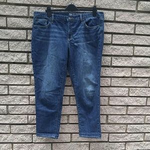 GAP Sexy Coupe boyfriend fit cropped jean 14 EUC